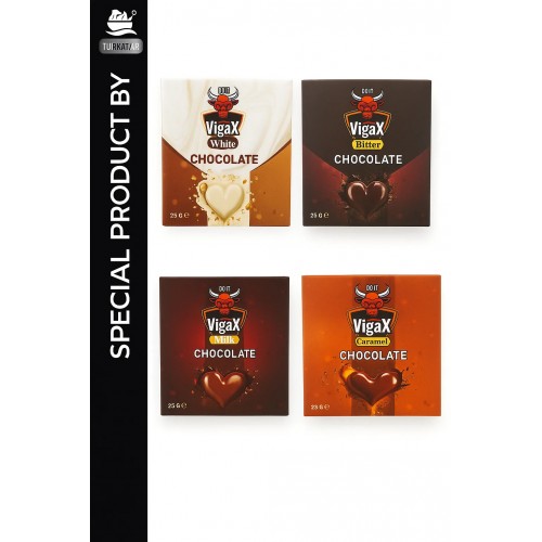Monster VigaX Chocolate Set– 4 Flavor Boost for Libido, Energy & Performance (Milk, White, Bitter & Caramel, 4×25g) Monster VigaX Chocolate Set– 4 Flavor Boost for Libido, Energy & Performance (Milk, White, Bitter & Caramel, 4×25g)