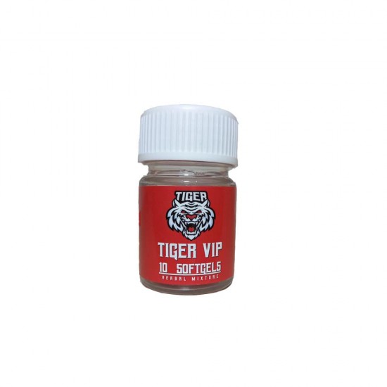 TİGER VİP 168 Hours 10 Soft Gels for Maximize Your Performance, Sexual Vitality, Delaying ejaculation, increasing erection, Effect up to 168 Hours