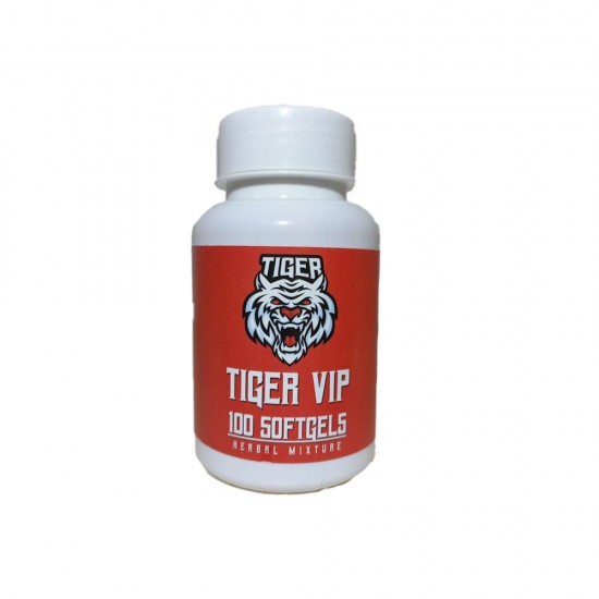 TİGER VİP 168 Hours 100 Soft Gels for Maximize Your Performance, Sexual Vitality, Delaying ejaculation, increasing erection, Effect up to 168 Hours