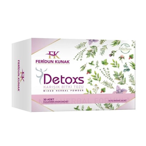 Feridun Kunak Detox Tea, Discover Herbal Detoxification 30-Day Program, Weight Loss, Appetite Suppressant, 30 Sachets, 150 gr Feridun Kunak Detox Tea, Discover Herbal Detoxification 30-Day Program, Weight Loss, Appetite Suppressant, 30 Sachets, 150 gr