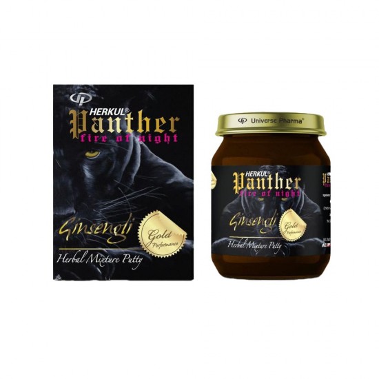 Panther Paste, Ginseng Epimedium Macun, Herbal Mixture Aphrodisiac and Sexual Enhancer for Men and Women - Boost Energy, Vanilla Flavor, 240 gr