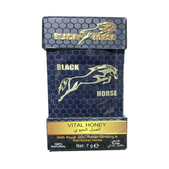 Black Horse Vital Malaysian Honey - Enhance Manhood, Increase Erection and Libido, 7g ×12 Sachets 