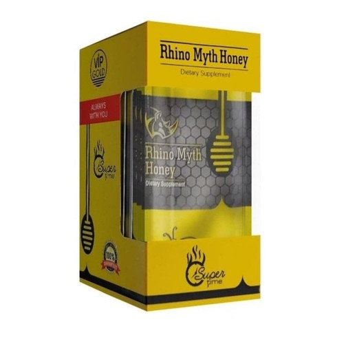 Rhino Myth Honey - Gold, Male Potency Enhancement and Sexual Vitality Booster, 7g ×12 Sachets  Rhino Myth Honey - Gold, Male Potency Enhancement and Sexual Vitality Booster, 7g ×12 Sachets