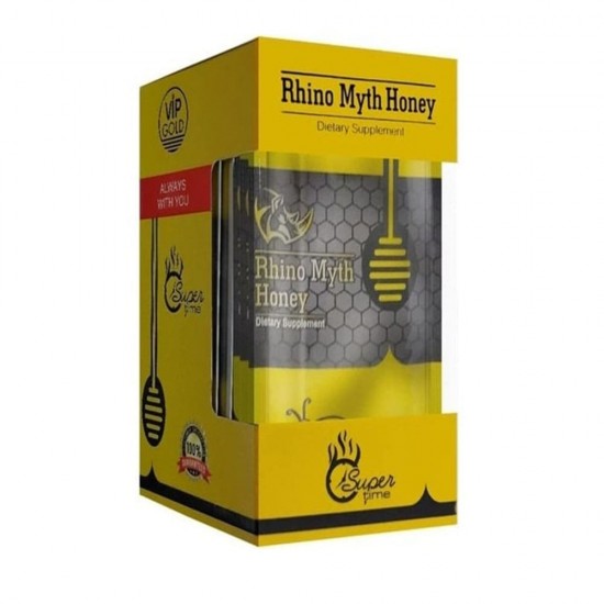 Rhino Myth Honey - Gold, Male Potency Enhancement and Sexual Vitality Booster, 7g ×12 Sachets 
