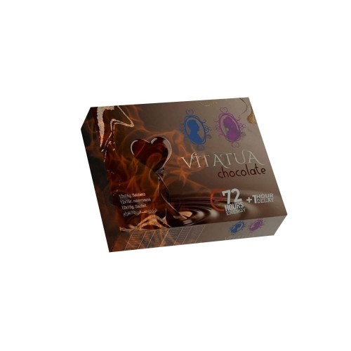 Liquid VITATUA Chocolate, 72-Hour Energy and 1-Hour Delay, Sexual Enhance Performance for Men and Women, 12 Sachet × 15 GR Liquid VITATUA Chocolate, 72-Hour Energy and 1-Hour Delay, Sexual Enhance Performance for Men and Women, 12 Sachet × 15 GR