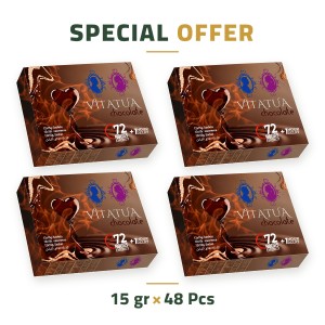 VITATUA Stick Paste Epimedium, Liquit Chocolate, 72-Hour Energy and 1-Hour Delay, Sexual Enhance Performance for Men and Women, 48 Sachet × 15 GR – FREE SHIPPING