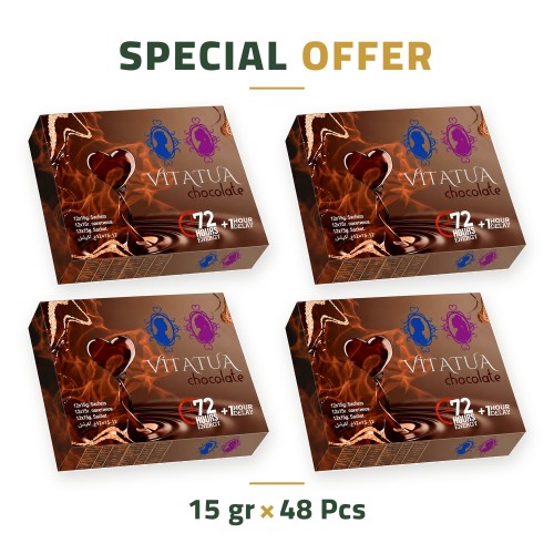 VITATUA Stick Paste Epimedium, Liquit Chocolate, 72-Hour Energy and 1-Hour Delay, Sexual Enhance Performance for Men and Women, 48 Sachet × 15 GR – FREE SHIPPING