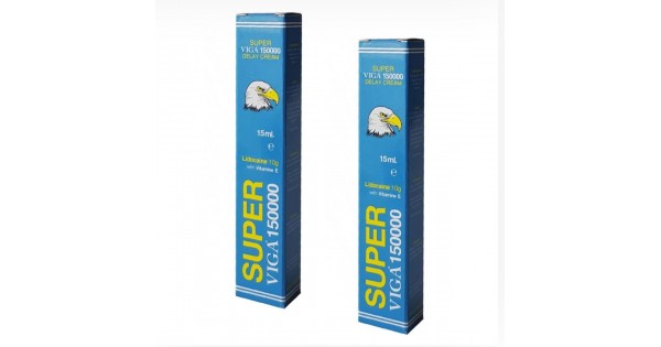 Crème Retardatrice Homme Viga 150000 - 100% Naturelle - Effet Longue Durée - 2 Pots