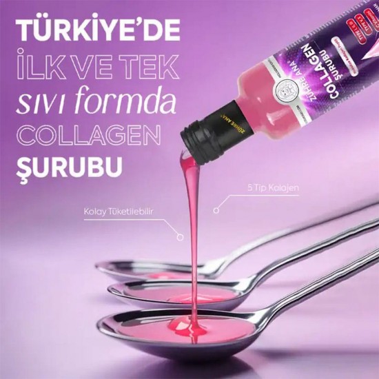 ZÜHRE ANA Collagen Syrup – Multi-Collagen Liquid Supplement with Vitamin C & Egg Membrane for Skin, Hair, Joints & Youthful Radiance, 250ml ZÜHRE ANA Collagen Syrup – Multi-Collagen Liquid Supplement with Vitamin C & Egg Membrane for Skin, Hair, Joints & Youthful Radiance, 250ml