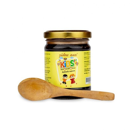 Zuhre Ana Kids Cocoa Paste with Royal Jelly, Molasses, Honey and Vitamin C, Enhancing Boost Immunity, Growth, Appetite, Vitality-Delight, 240 GR