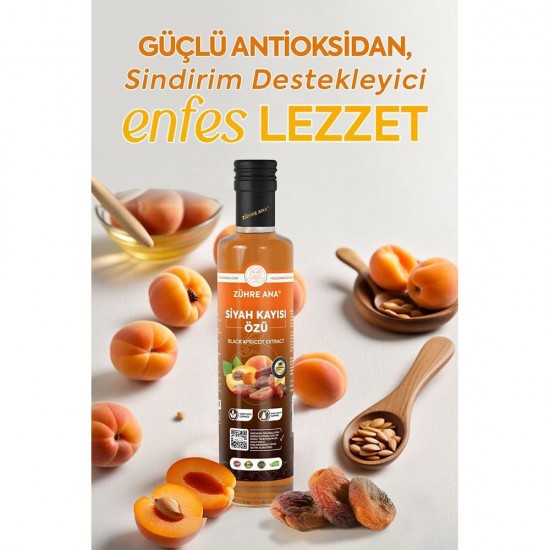 ZÜHRE ANA Black Apricot Extract – Premium Apricot Concentrate, Antioxidant Extract for Digestion, Constipation Relief & Energy Support, 340gr ZÜHRE ANA Black Apricot Extract – Premium Apricot Concentrate, Antioxidant Extract for Digestion, Constipation Relief & Energy Support, 340gr