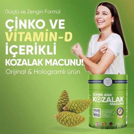 ZÜHRE ANA Pine Cone Paste for Immunity, Lung Detox, Respiratory Health & Treats Cough,Vitamins C & D3, Halal & Vegan, 240g ZÜHRE ANA Pine Cone Paste for Immunity, Lung Detox, Respiratory Health & Treats Cough,Vitamins C & D3, Halal & Vegan, 240g