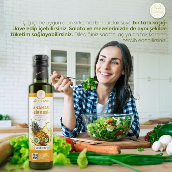 ZÜHRE ANA Pineapple Vinegar – Natural Fermented Detox Vinegar for Weight Loss, Metabolism, Digestion, Immunity & Overall Wellness, 500ml  ZÜHRE ANA Pineapple Vinegar – Natural Fermented Detox Vinegar for Weight Loss, Metabolism, Digestion, Immunity & Overall Wellness, 500ml