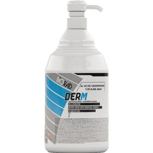 BIORAD DERM Hand Sanitizer, Antibacterial, Virus and Fungicide Killer, Corona Virus Killer, Certified by the Turkish Ministry of Health, 1000 ml BIORAD DERM Hand Sanitizer, Antibacterial, Virus and Fungicide Killer, Corona Virus Killer, Certified by the Turkish Ministry of Health, 1000 ml
