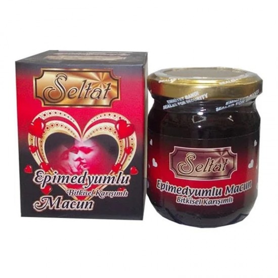 Turkish Epimedium Macun, Seltat Honey, Sexual Enhancer for Men and Women, Erection Increase, Delayed Ejaculation, 240gr