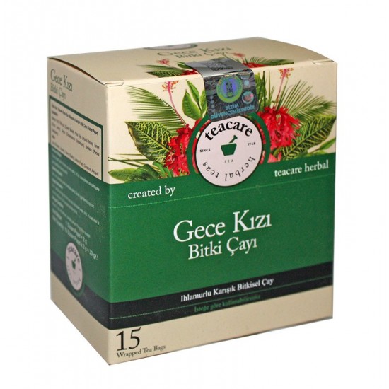 Mixed Herbal Tea with Linden, Turkish Herbal Tea, Night Girl Tea, Sleep Enhancer, Relieves Period Pain and Treats Morning Sickness, 15 sachets, 30g
