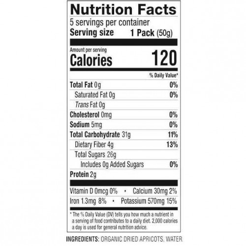 المشمش المجفف العضوي - Sunny Fruit - فواكه مجففة تركية, طرية - بدون سكريات مضافة أو كبريتات أو مواد حافظة | نباتي  وحلال ، (5 × 50 غرام) 250 غرام المشمش المجفف العضوي - Sunny Fruit - فواكه مجففة تركية, طرية - بدون سكريات مضافة أو كبريتات أو مواد حافظة | نباتي  وحلال ، (5 × 50 غرام) 250 غرام