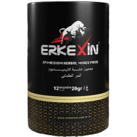 New Erkekxin Epimedium Macun with Ferula Root and Tripolis, Ottoman secret mix, 12 Sachets × 20 gr, 240 gr