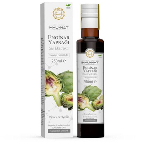 Artichoke Leaf Liquid Extract 250 ML – IMMU-NAT Herbal Supplement for Liver Detox, Digestive Health, Cholesterol & Metabolic Balance 