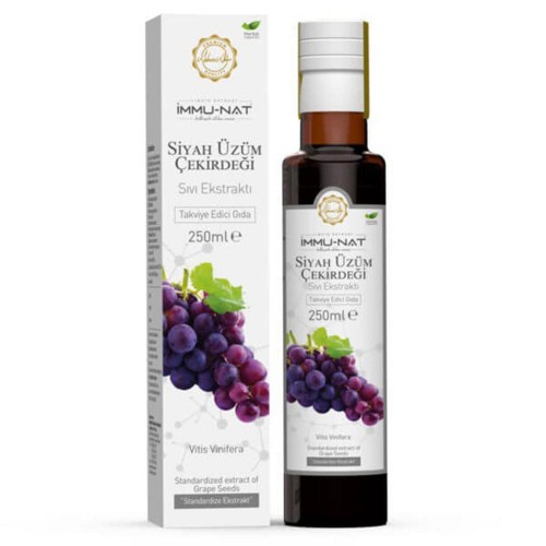 Black Grape Seed Extract 250 ML – Natural Liquid Herbal Supplement with Antioxidants & Polyphenols for Heart & Free Radical Protection