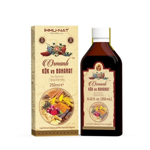 Ottoman Root & Spice Extract 250 mL – Natural Herbal Supplement with 8 Roots & Spices for Vitality, Immunity, Metabolism & Absorption Boost