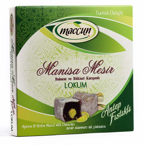 Turkish Delight, Turkish Lokum by Pistachio, Lokum Of Mesir Paste of Manisa, Manisa Mesir Macun Lokum, Paste of Sultans, Magic Turkish Paste, General Tonic For Good Health, Anti Flu, For Adults And Children, 200 Gr Turkish Delight, Turkish Lokum by Pistachio, Lokum Of Mesir Paste of Manisa, Manisa Mesir Macun Lokum, Paste of Sultans, Magic Turkish Paste, General Tonic For Good Health, Anti Flu, For Adults And Children, 200 Gr
