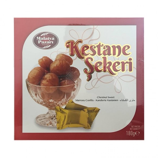 Chestnut Candy, Turkish Maroon Glace, Chestnut Jam, Chestnut Sweet, individual packaging per piece, 180gr 6.34 oz.