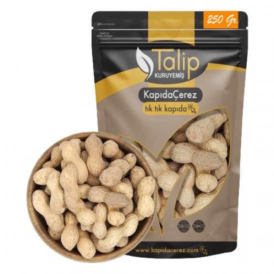 Unsalted Raw Fresh In-Shell Oversized Peanuts 250gr
