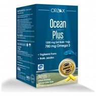 Omega 3 Capsules, Ocean Plus Fish Oil Capsules 1200 mg, Omega 780 mg, 30 Soft gels Capsules