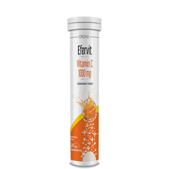 Turkattar Orzax Efervit Vitamin C 1000 Mg Effervescent Tablets X 2