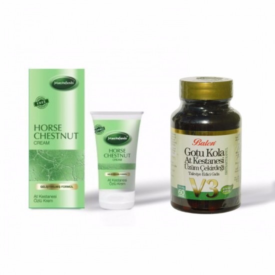 Varicose Veins Group, Gotu Kola, Horse Chestnut, Grape Seed, Capsules + Cream