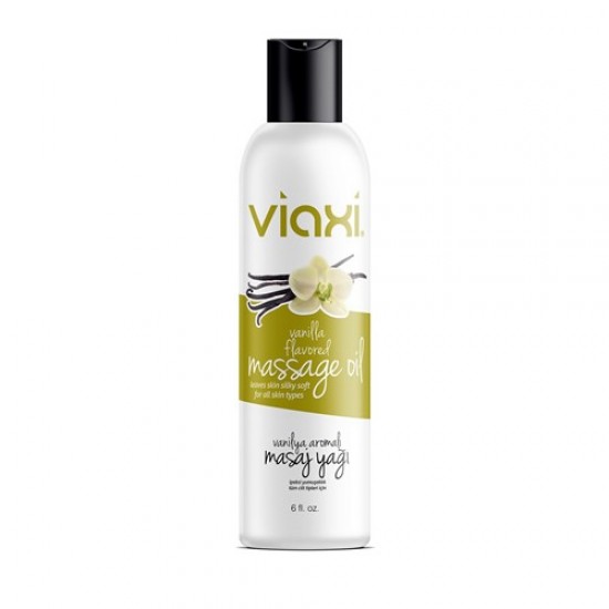 Viaxi Vanilla Massage Oil, 7 Carrier Oils with Vanilla Aroma, Relaxing and Intimate Massage Oil, 177ml