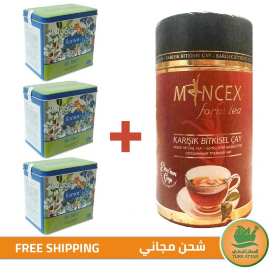 Natural Turkish Magic Weight Loss Set, Lose 5-12 Kilos Every Month Without Diet or Sports, MINCEX Best Weight Loss Tea in Turkey, Flamori Life Form Slimming Tea