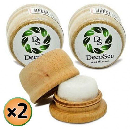 DeepSea Spa Massage Stone, Turkish Vicks Menthol Pain Relief Cream Stone, menthol Smell, Pain Relief, 2 Packs, 7 gr × 2 