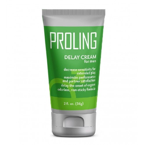 PROLING DELAY CREAM for Men – Effective Delay Cream for Prolonged Pleasure, Performance and Stamina, 56g/2oz PROLING DELAY CREAM for Men – Effective Delay Cream for Prolonged Pleasure, Performance and Stamina, 56g/2oz