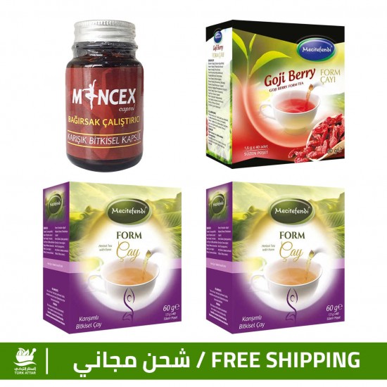 Burn Fats & Prices, Turkish Slimming Set, MINCEX weight Loss Pills + Goji Berry Tea + Form Tea ×2, 5-12 kilos/month