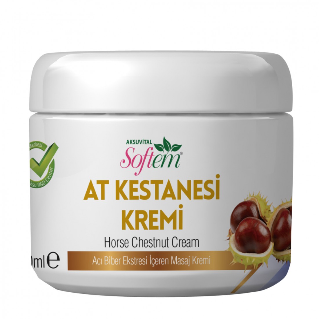 TurkAttar, Horse Chestnut Massage Cream, Pain and Muscle spasm Relief, Improved Formula With