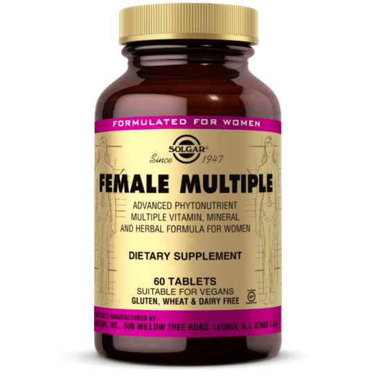Solgar Female Multiple, - Multivitamin, Mineral & Herbal Formula for Women 60 Tablets 
