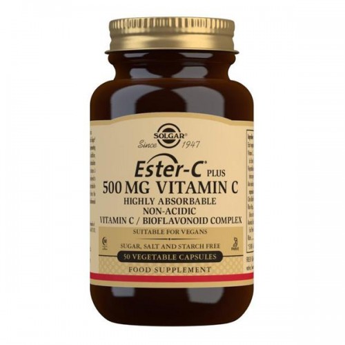 Solgar, Ester-C Plus, Vitamin C, 500 mg, 50 Vegetable Capsules Solgar, Ester-C Plus, Vitamin C, 500 mg, 50 Vegetable Capsules