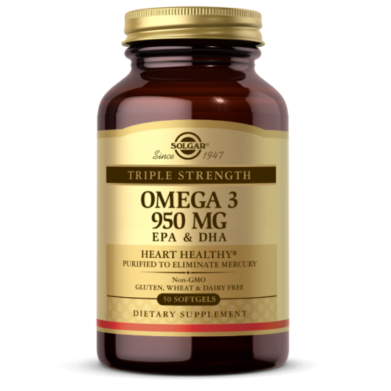 Solgar, Triple Strength, Omega-3, EPA & DHA, 950 mg, 50 Softgels