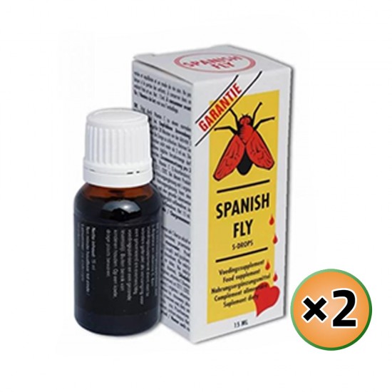 Spanish Fly Drops, aphrodisiac for women, original product, Sex drops, 15 ml × 2 