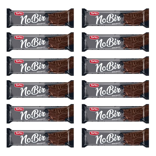 شوكولاتة تركية - شوكولاته توركو No:1 نمبر ون ويفر مغطى بشوكولاته دارك داكنة 35 غرام عبوة 12 قطعة شوكولاتة تركية - شوكولاته توركو No:1 نمبر ون ويفر مغطى بشوكولاته دارك داكنة 35 غرام عبوة 12 قطعة