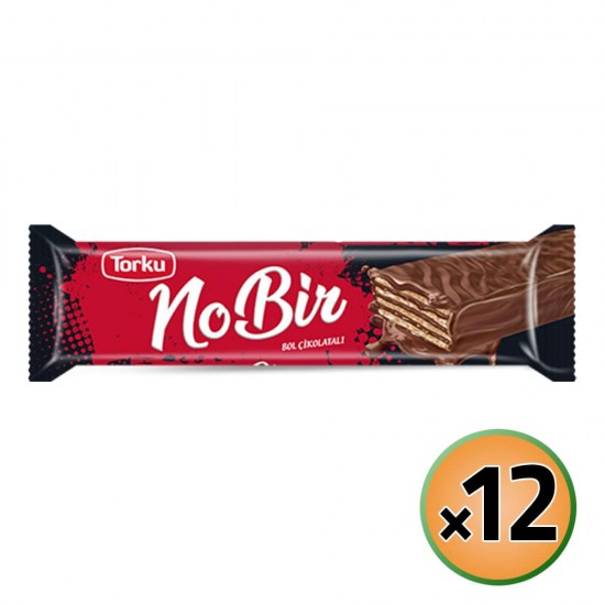 شوكولاتة تركية - شوكولاته توركو No:1 نمبر ون ويفر مغطى بشوكولاته الحليب 35 غرام عبوة 12 قطعة