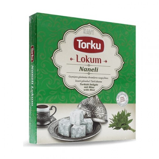 Torku Mint Turkish Delight, Turkish Delight with Mint, 390 gr 13,8 oz.