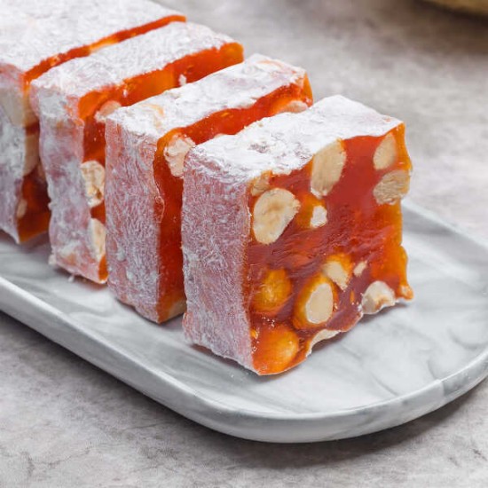 Hafez Mustafa Turkish Delight, Orange Hazelnut Croquant Delight 300 g 10.58 oz