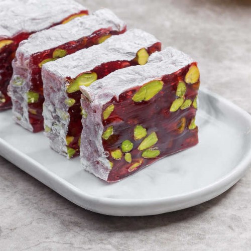 Hafez Mustafa Turkish Delight, Pomegranate Pistachio Croquant Delight 300 g 10.58 oz Hafez Mustafa Turkish Delight, Pomegranate Pistachio Croquant Delight 300 g 10.58 oz