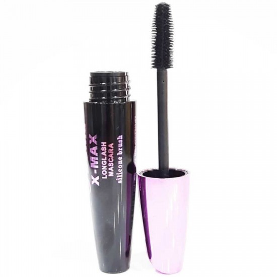 ماسكارا اكس ماكس - اسود, فرشاة ذات تصميم منحني خاص لتطويل وتكثيف الرموش Long Lash Black