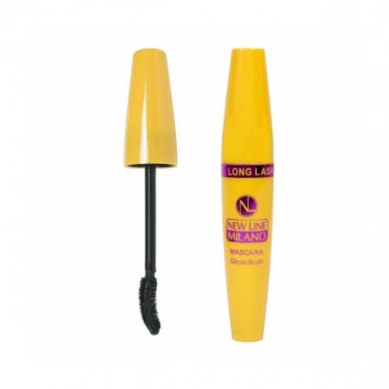 NEWLİNE Milano Mascara Long Lash, Special Curved Design Brush For Longer & Voluminous Lashes