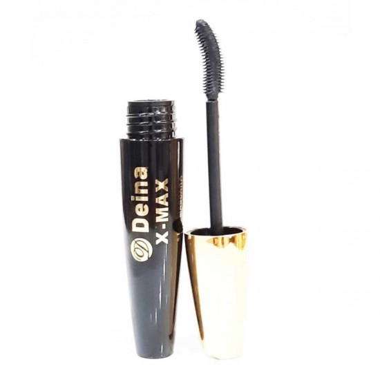 Deina X-Max Mascara 3 in 1 - Black, Waterproof Fan Lashes Effect Volumizer Special Design Brush