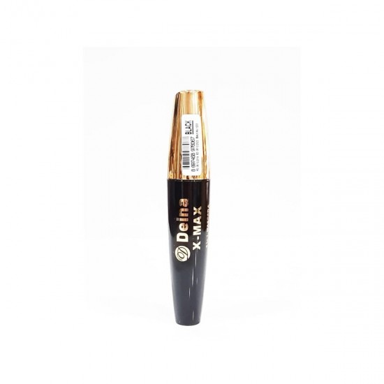 Deina X-Max Mascara 3 in 1 - Black, Waterproof Fan Lashes Effect Volumizer Special Design Brush